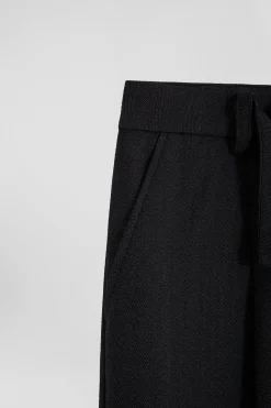 Pantalon à carreaux gris anthracite coupe Relaxed