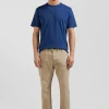 Pantalon 5 poches en coton stretch chanvre coupe Regular