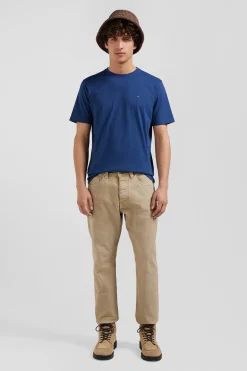 Pantalon 5 poches en coton stretch chanvre coupe Regular