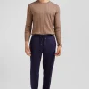 Pantalon bleu marine taille élastiquée coupe Modern