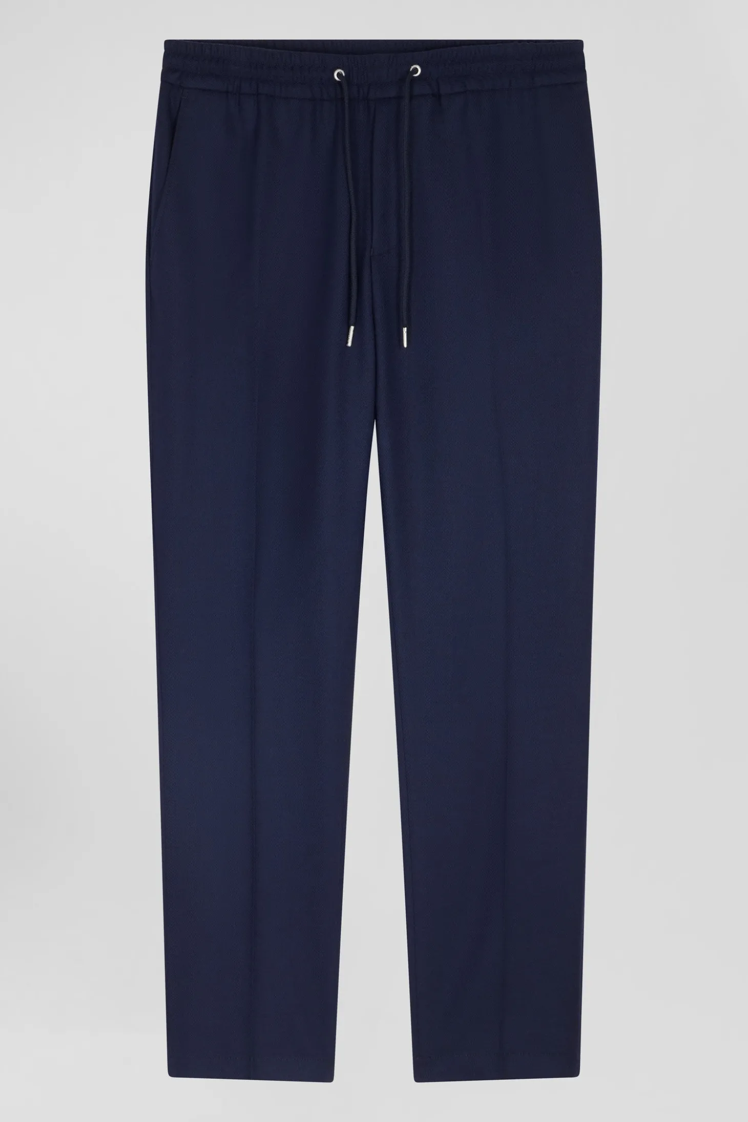 Pantalon bleu marine taille élastiquée coupe Modern