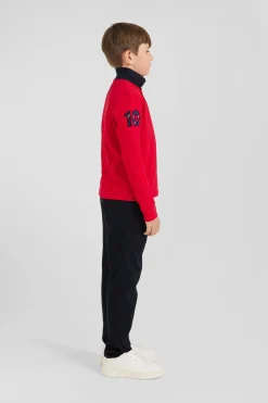 Pantalon chino en coton stretch bleu marine coupe Regular