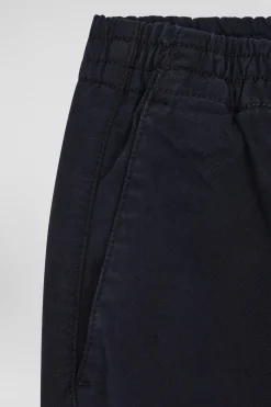 Pantalon chino en coton stretch bleu marine coupe Regular