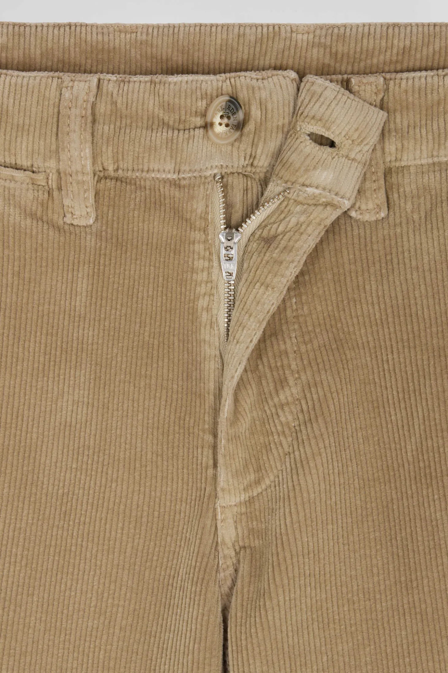 Pantalon chino en coton velours stretch chanvre coupe Regular