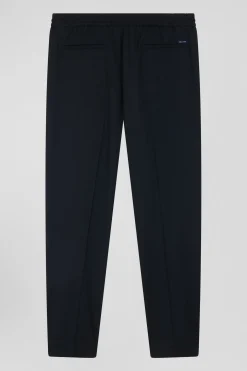 Pantalon en laine stretch kaki taille élastique coupe Modern