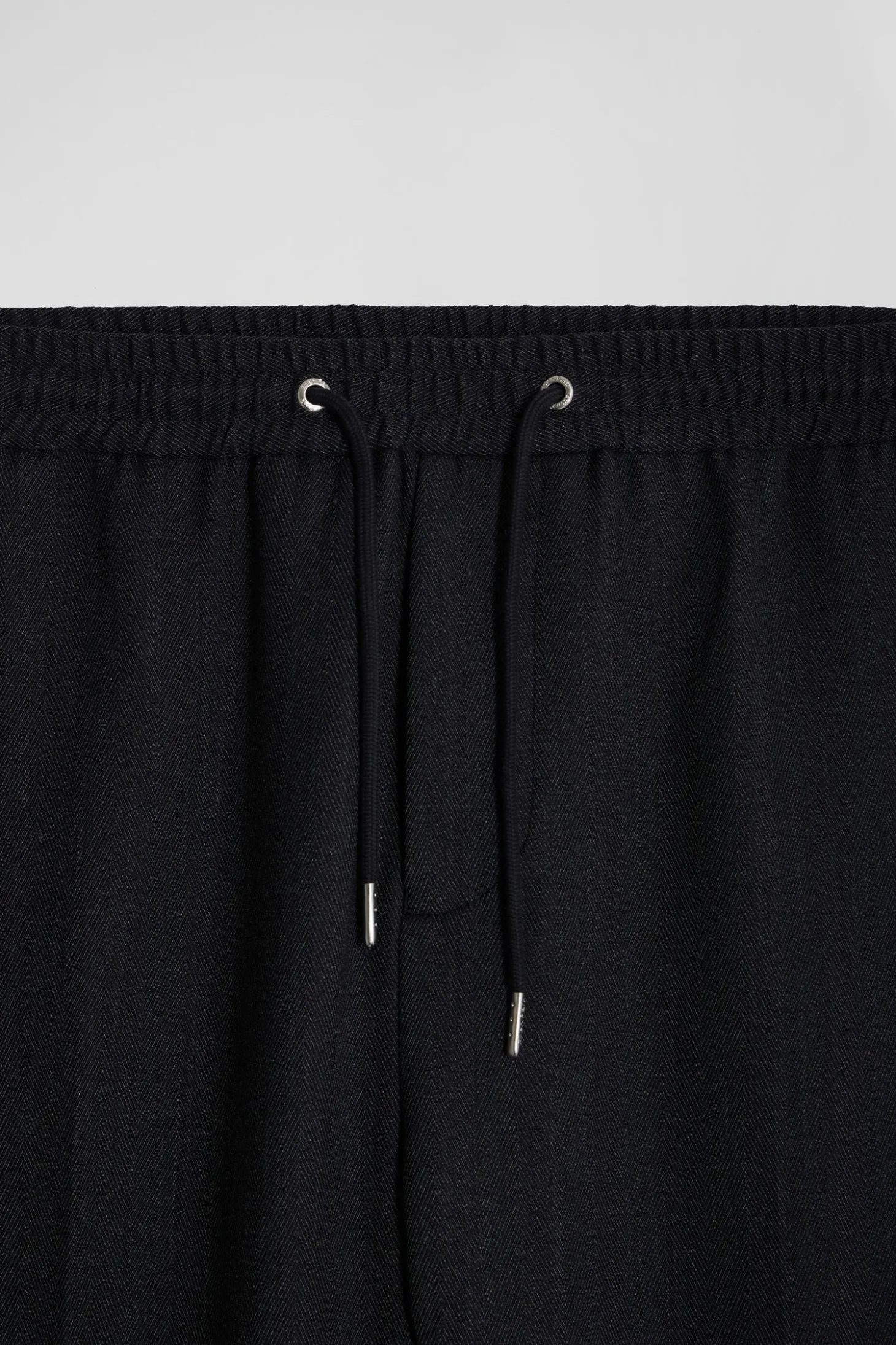 Pantalon gris anthracite à taille élastiquée coupe Modern
