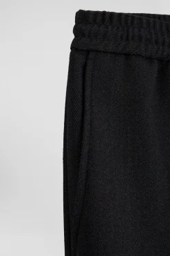Pantalon gris anthracite à taille élastiquée coupe Modern