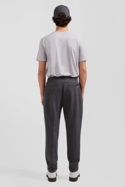 Pantalon gris taille élastiquée coupe Modern