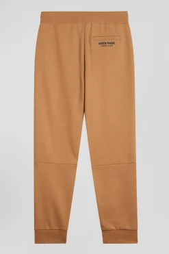 Pantalon jogging en coton mélangé camel galon rayé coupe Regular