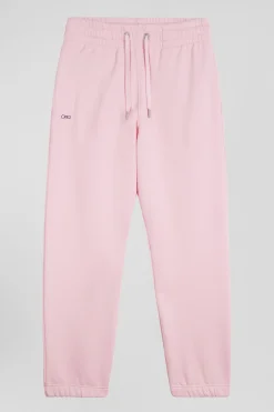 Pantalon jogging en molleton gratté rose coupe Regular