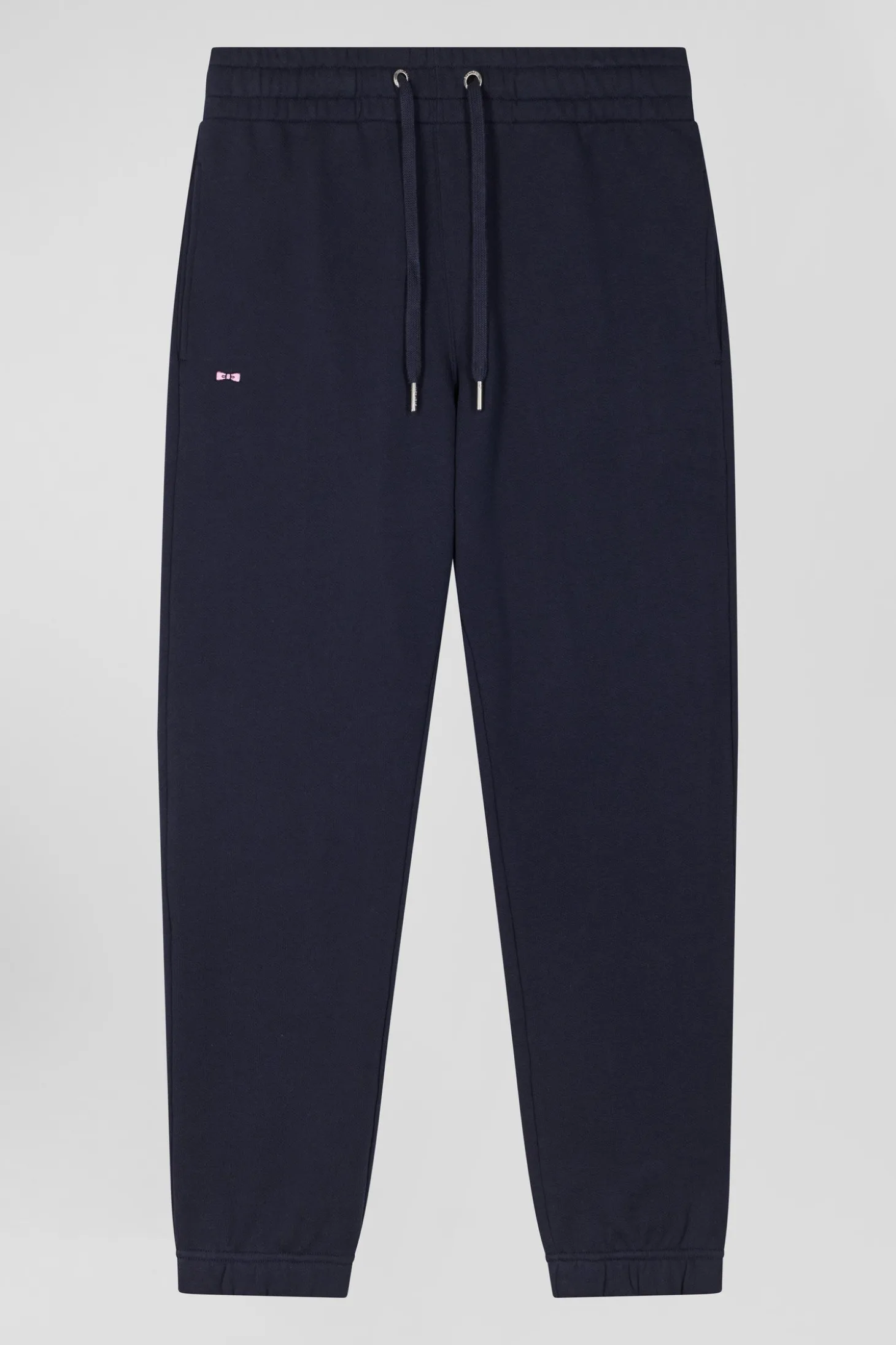 Pantalon jogging en molleton gratté bleu marine coupe Regular