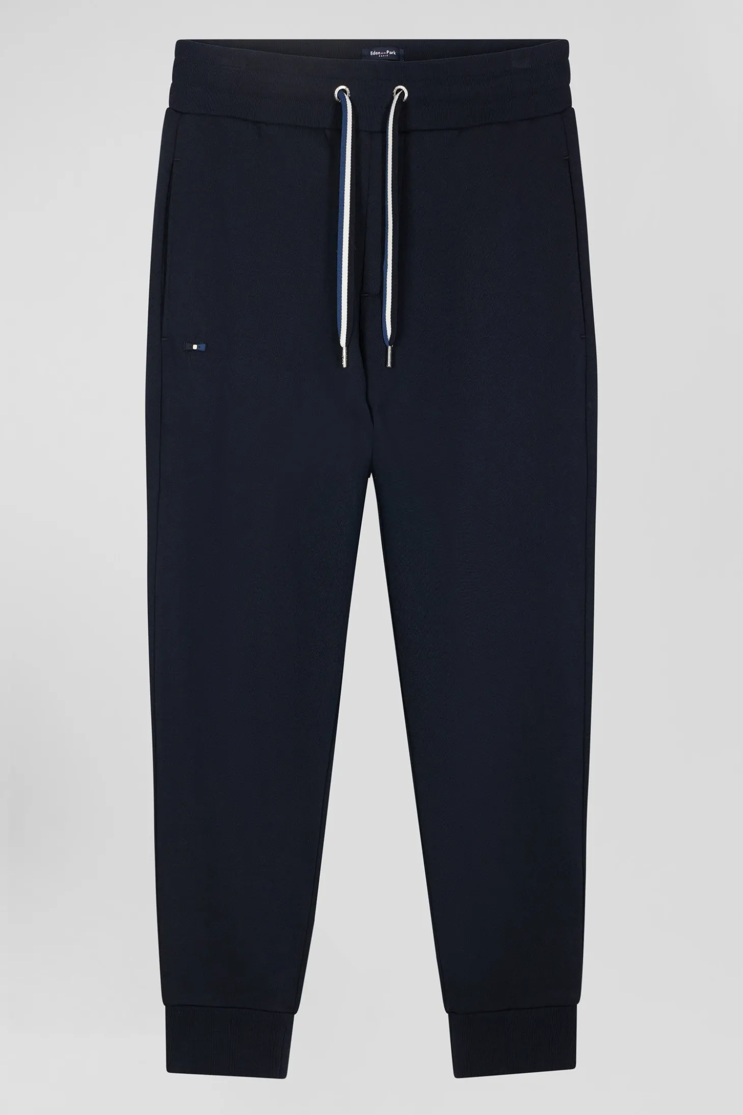 Pantalon jogging en molleton gratté bleu marine coupe Relaxed