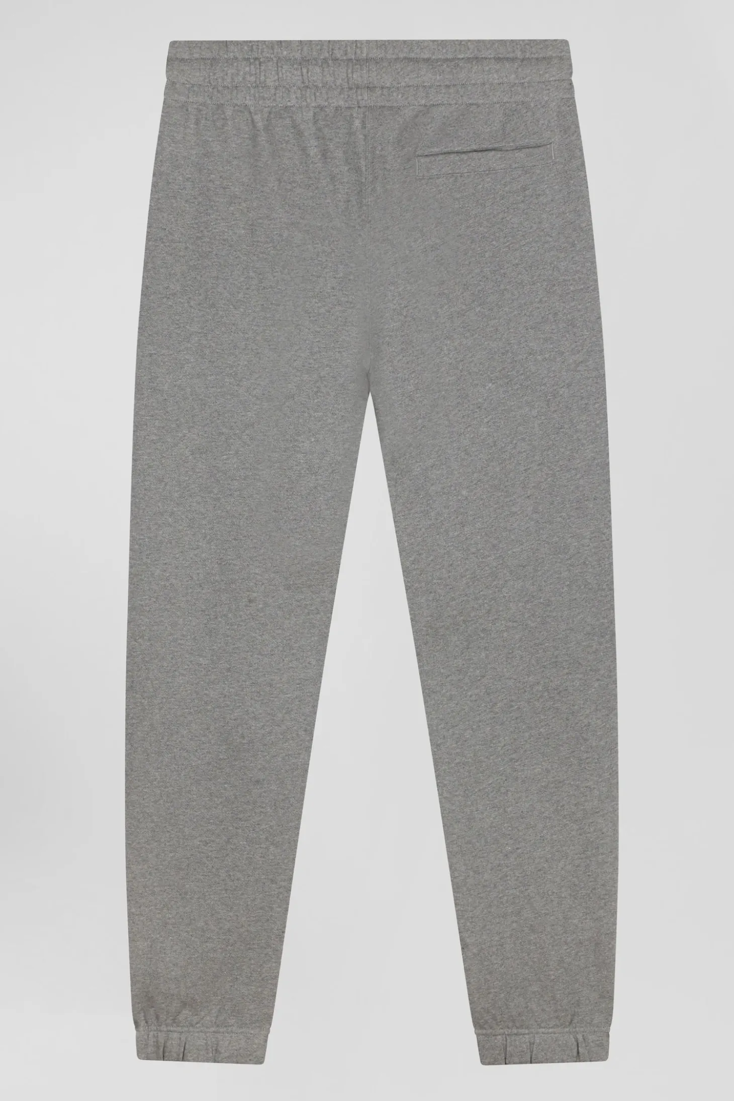 Pantalon jogging en molleton gratté gris coupe Regular