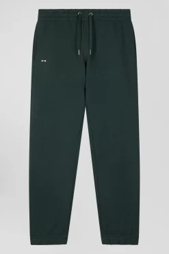 Pantalon jogging en molleton gratté vert coupe Regular