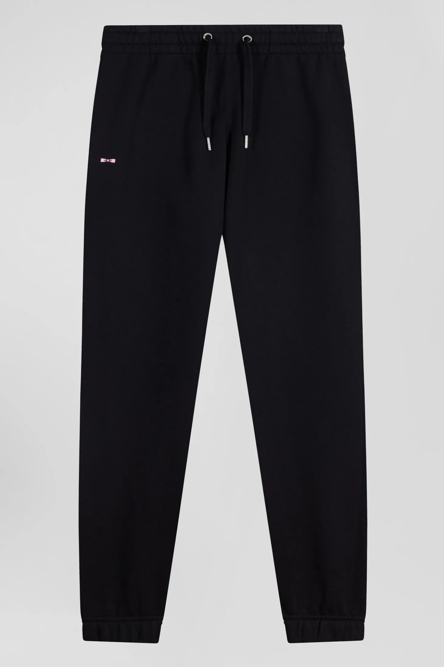 Pantalon jogging en molleton gratté noir coupe Regular