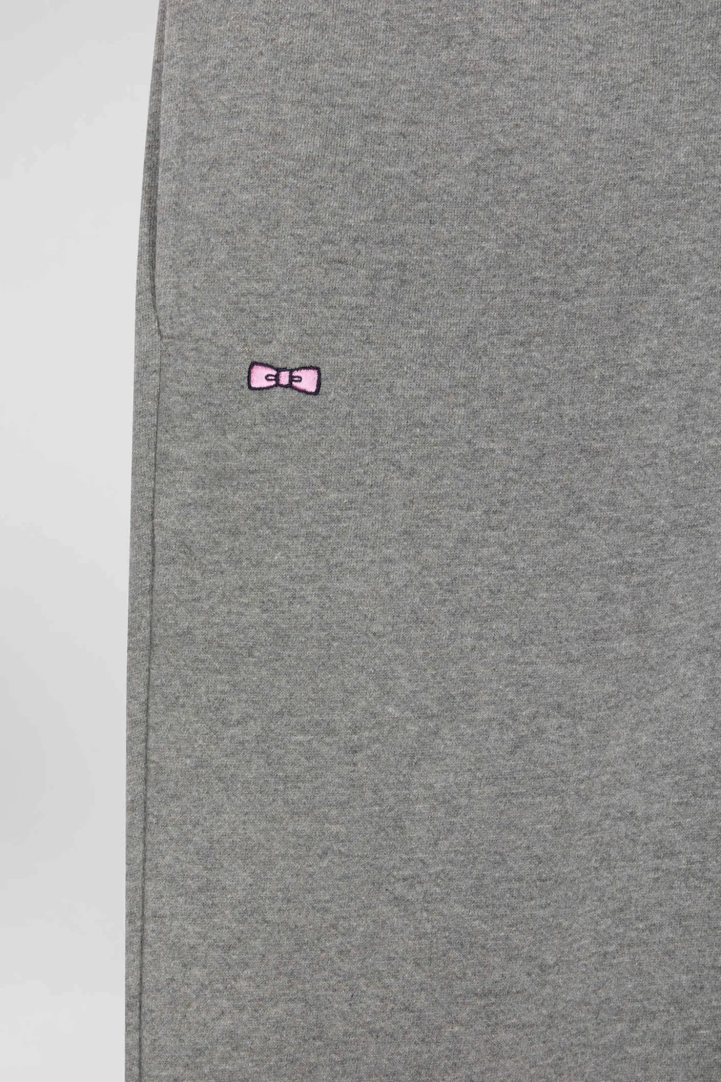 Pantalon jogging en molleton gratté gris coupe Regular