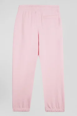 Pantalon jogging en molleton gratté rose coupe Regular