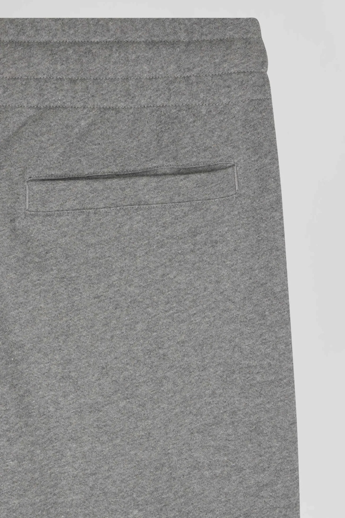 Pantalon jogging en molleton gratté gris coupe Regular