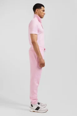 Pantalon jogging en molleton gratté rose coupe Regular