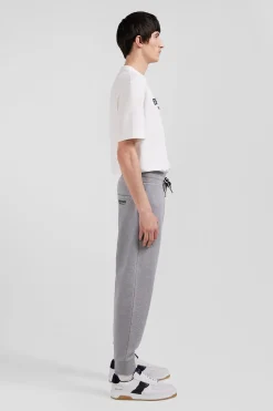 Pantalon jogging en molleton gratté gris coupe Relaxed