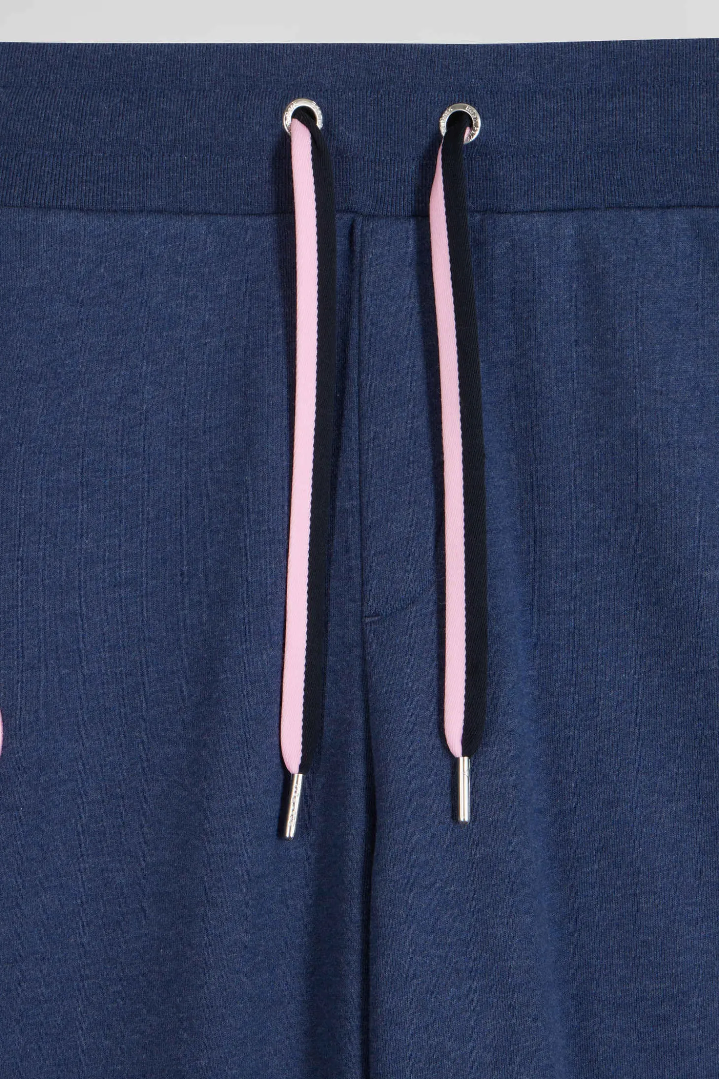 Pantalon jogging en molleton coton gratté bleu marine coupe Regular