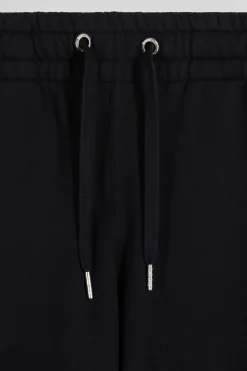 Pantalon jogging en molleton gratté noir coupe Regular