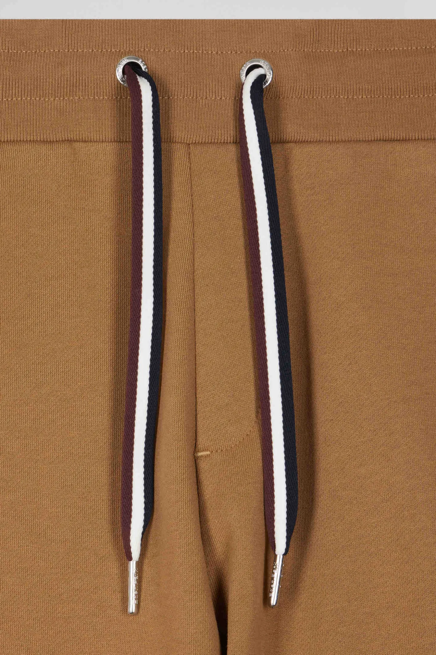 Pantalon jogging en molleton gratté camel coupe Relaxed