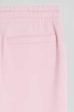 Pantalon jogging en molleton gratté rose coupe Regular