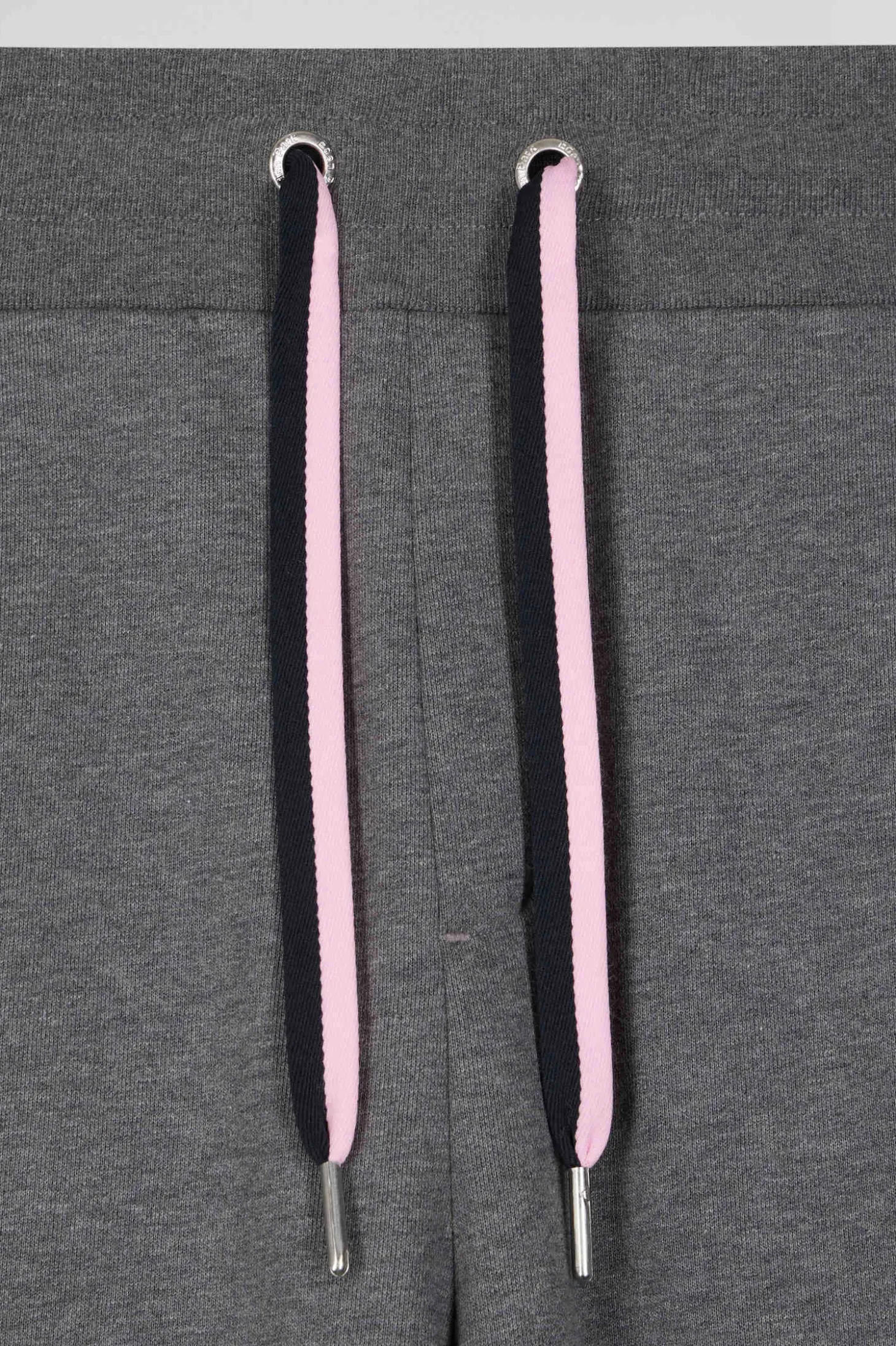 Pantalon jogging en molleton coton gratté gris coupe Regular