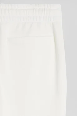 Pantalon jogging en molleton gratté écru coupe Regular