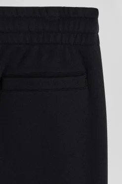 Pantalon jogging en molleton gratté noir coupe Regular