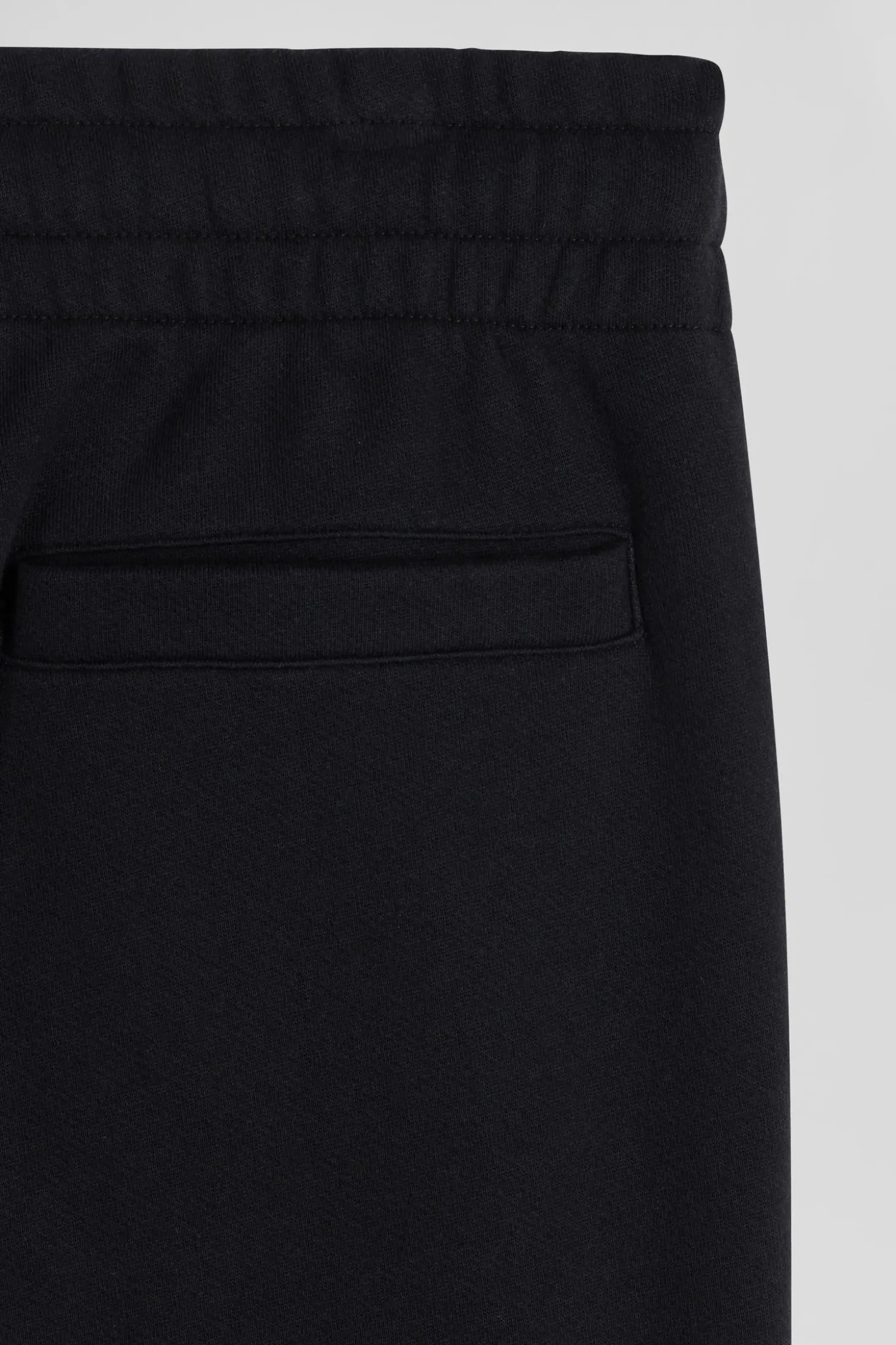 Pantalon jogging en molleton gratté noir coupe Regular
