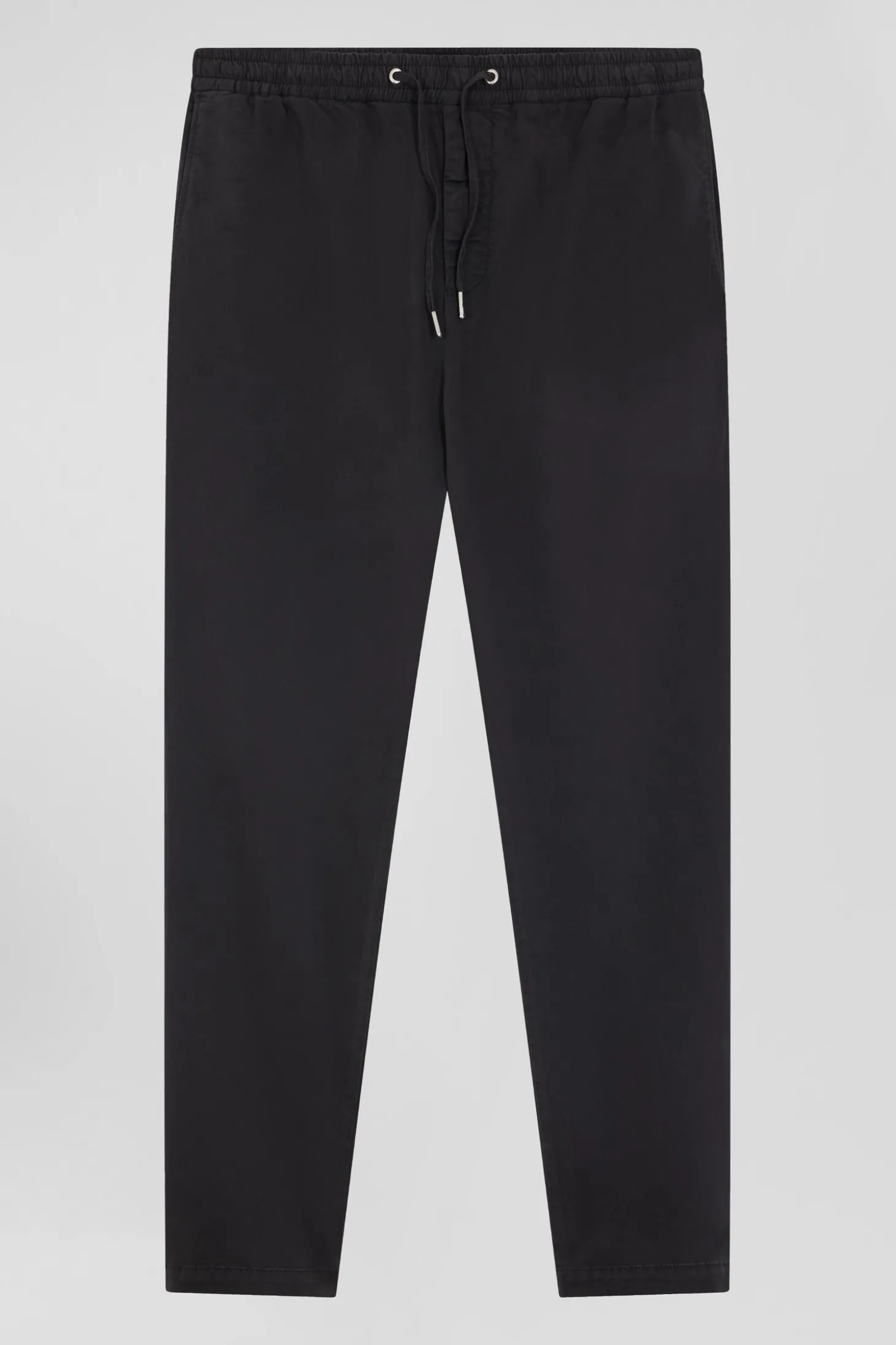 Pantalon taille élastique en coton stretch gris anthracite coupe Modern