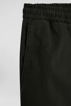 Pantalon taille élastique en coton stretch noir coupe Modern