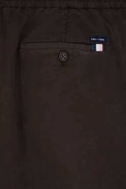 Pantalon taille élastique en coton stretch marron coupe Modern