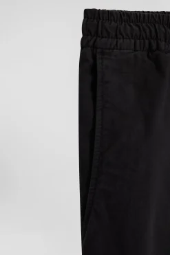 Pantalon taille élastique en coton stretch gris anthracite coupe Modern