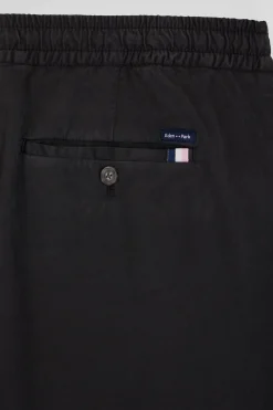 Pantalon taille élastique en coton stretch gris anthracite coupe Modern