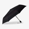 Parapluie noir pliant à rayures