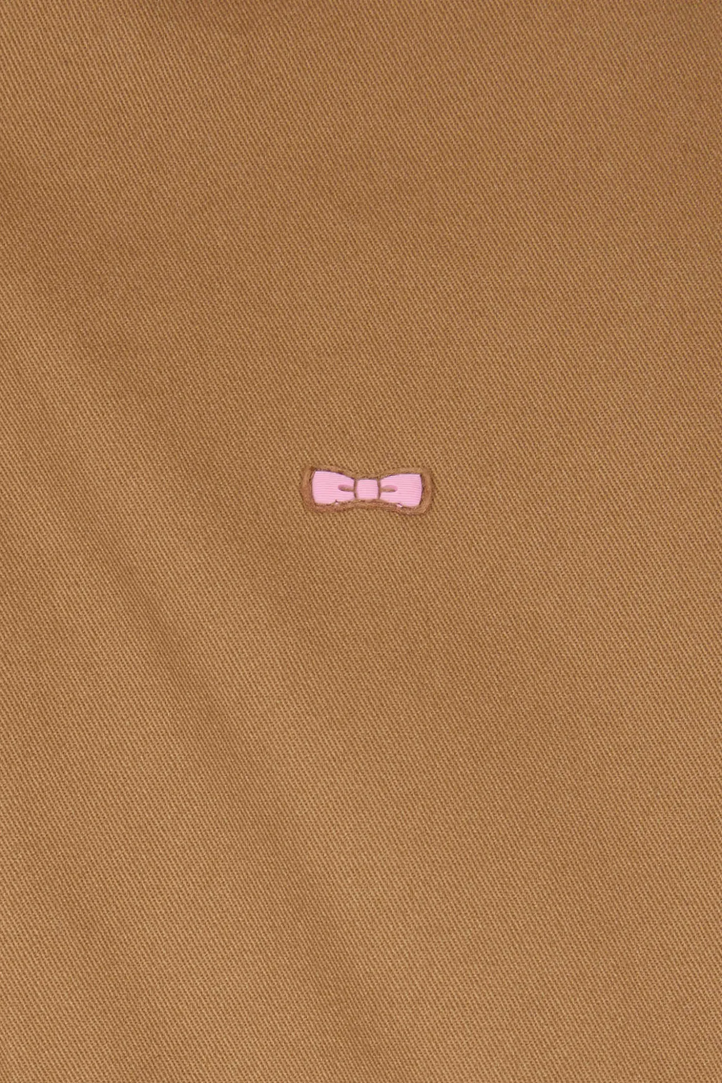 Parka à capuche en gabardine de coton camel