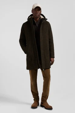 Parka en laine marron