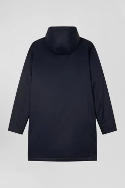 Parka et doudoune 2-en-1 en nylon bleu marine