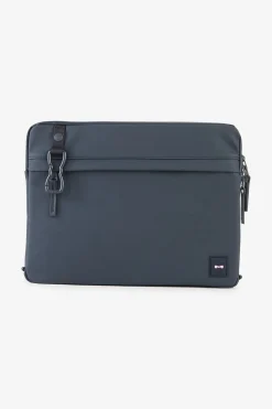 Pochette d'ordinateur en gomme bleu foncé