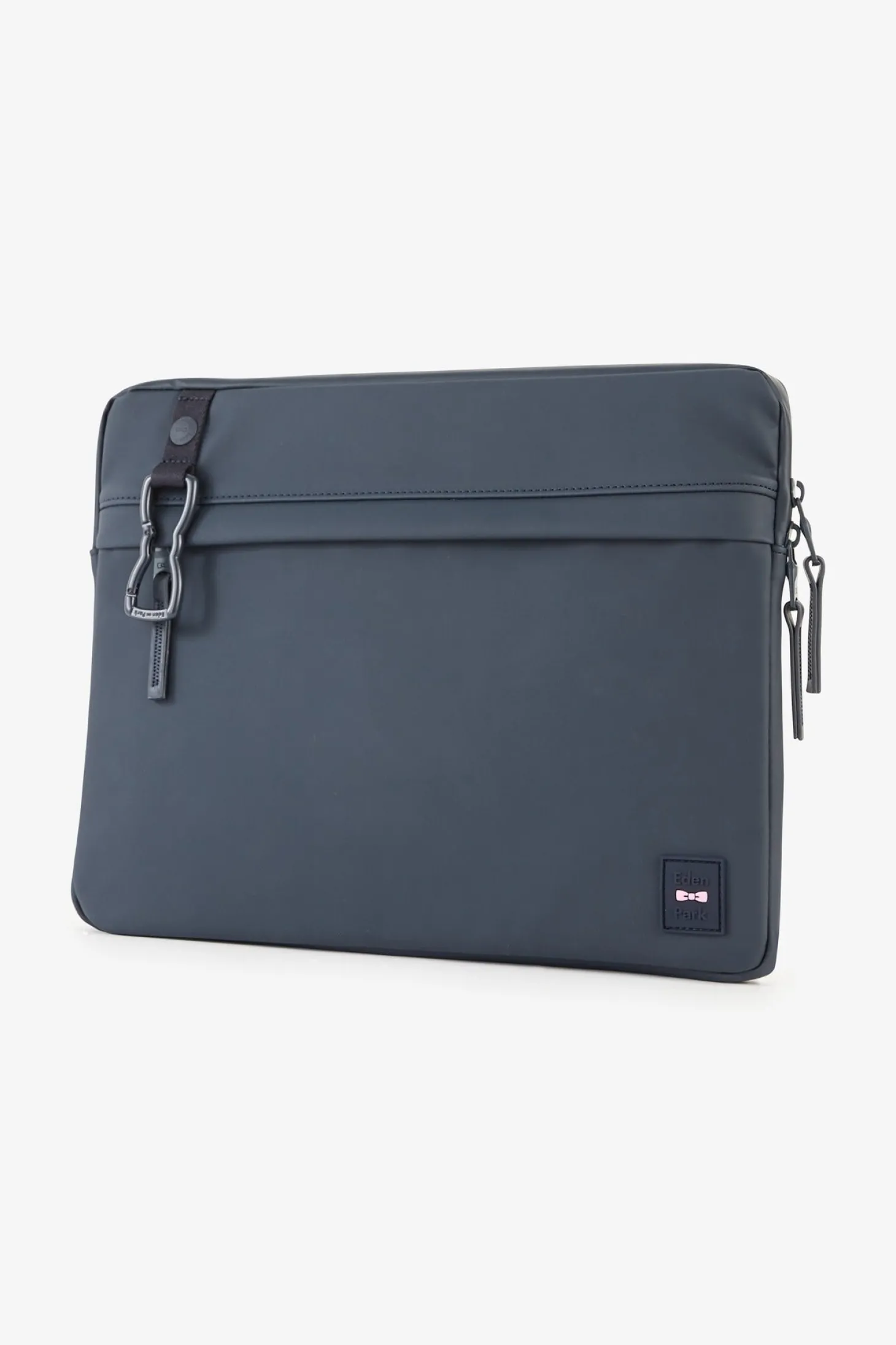 Pochette d'ordinateur en gomme bleu foncé