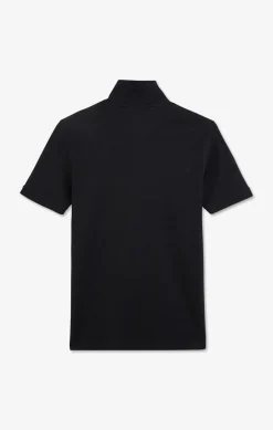 Polo bleu marine en coton pima stretch