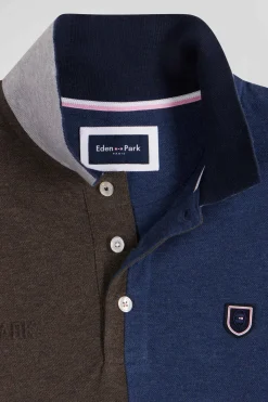 Polo manches courtes Barbarian en piqué coton marine coupe Regular
