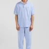 Polo manches courtes unisexe en piqué coton ciel surteint coupe Oversized