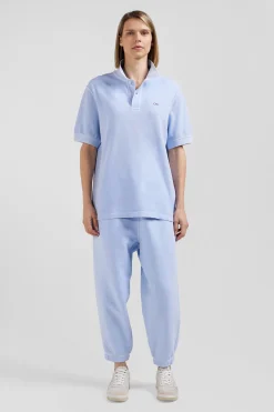 Polo manches courtes unisexe en piqué coton ciel surteint coupe Oversized