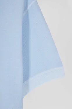 Polo manches courtes unisexe en piqué coton ciel surteint coupe Oversized