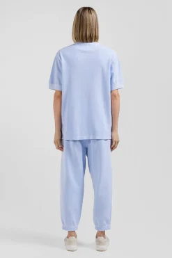 Polo manches courtes unisexe en piqué coton ciel surteint coupe Oversized