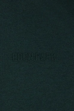 Polo manches longues en piqué coton vert détails tricolores coupe Regular